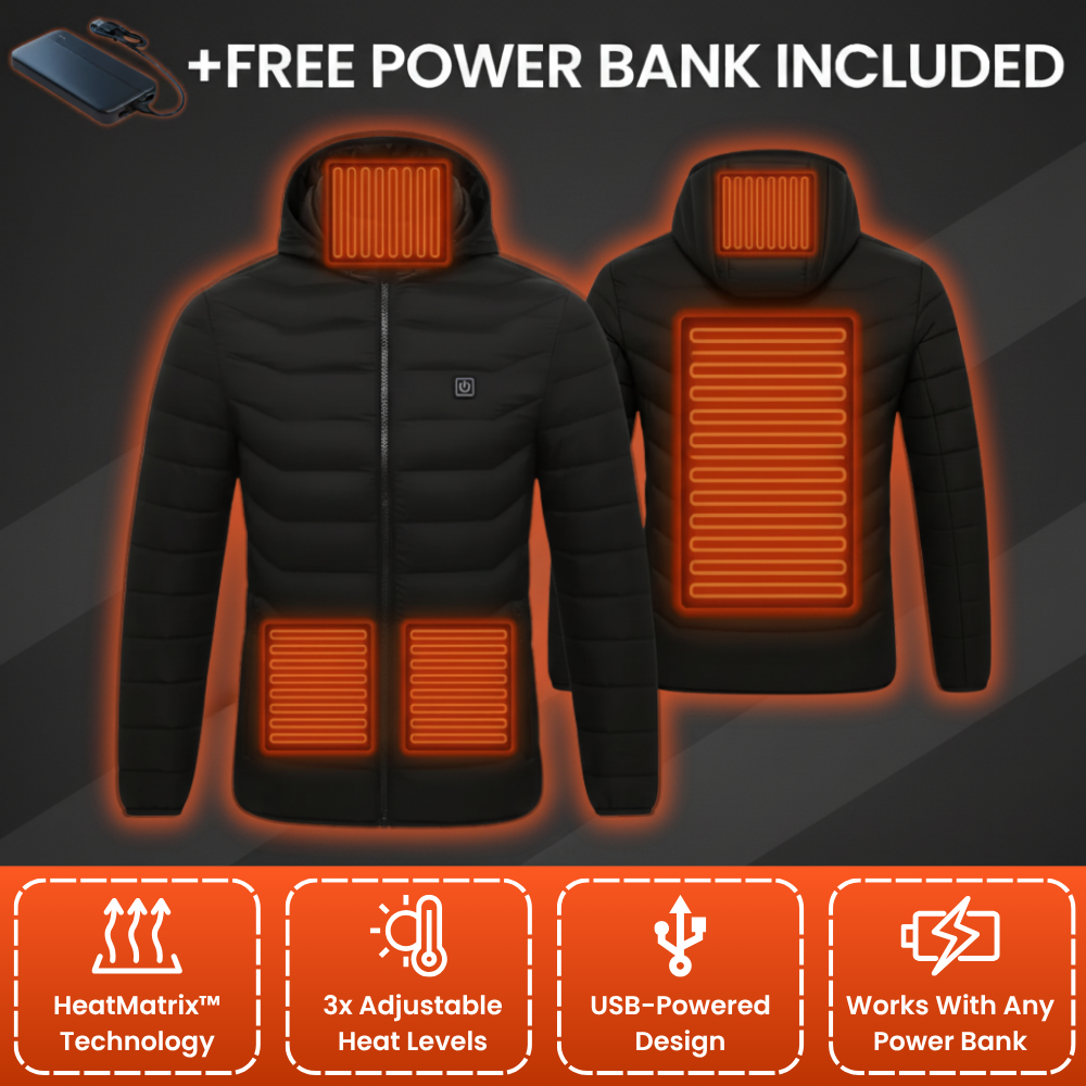 Warmzee™ Heated Jacket With Included Power Bank