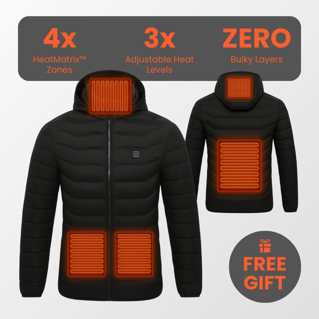 Clauna Heated Jacket with HeatMatrix Technology
